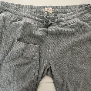 Faherty Jogger Sweatpants XL Organic Cotton Blend Drawstring Elastic Terry Cloth